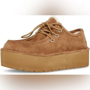 Madden Girl Eager Lace up platform Moccasin Loafers